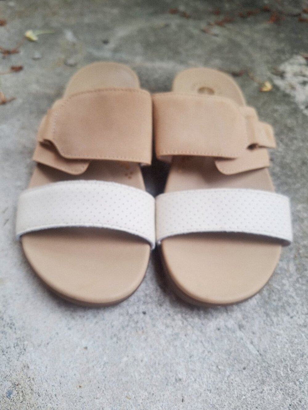 REVITALIGN Baja Slide Sandals 9B Orthotic Adjustable Leather